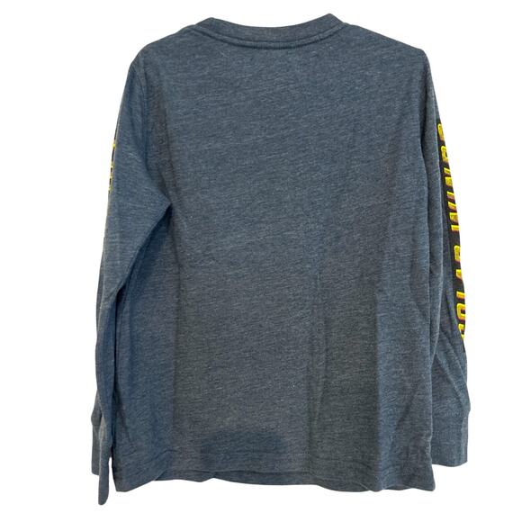 Old Navy Boys Long Sleeve Graphic Tee Solarwinds Blue Small - Picture 4 of 6
